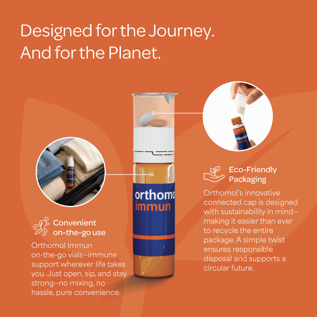 Orthomol Immun — Daily Immune Support with Vitamins A–E, Zinc & Selenium | Liquid Vials | 7-Day Supply