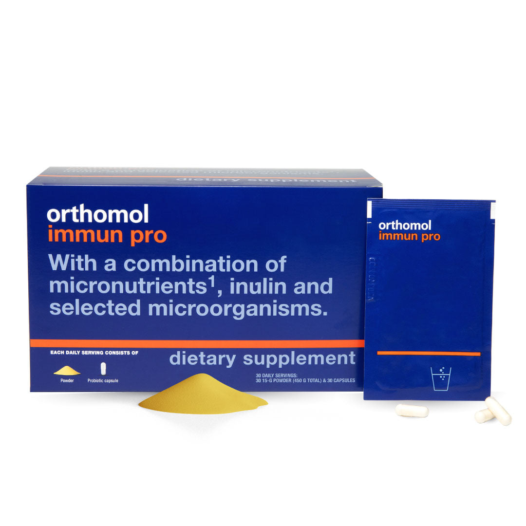 Orthomol Immun Probiotic & Powder — Advanced Immune Defense with Probiotics & Essential Micronutrients | Powder | 30-Day Supply