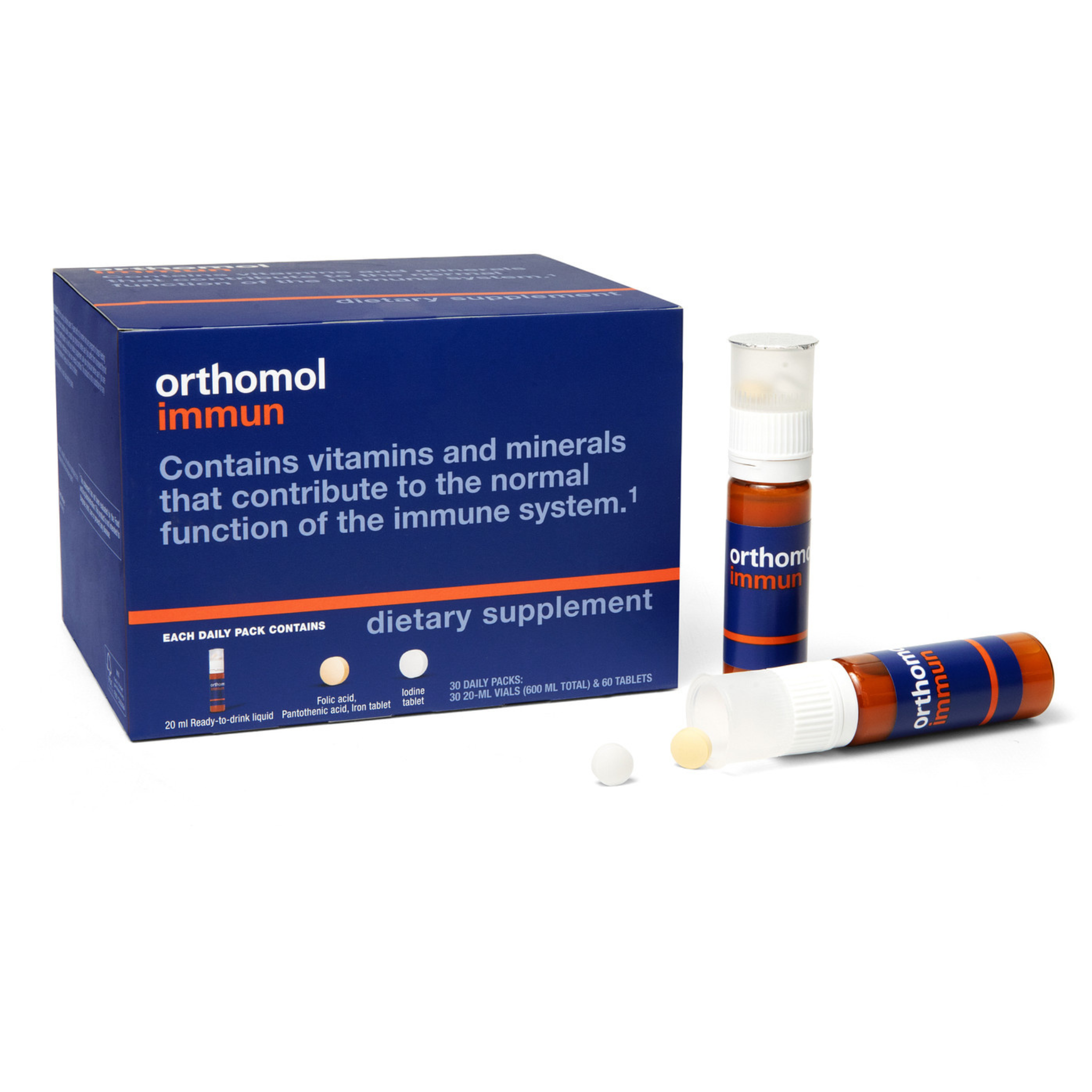 Orthomol Immun + Vital M — Men’s Wellness Pack | Liquid Vials | 30-Day Supply