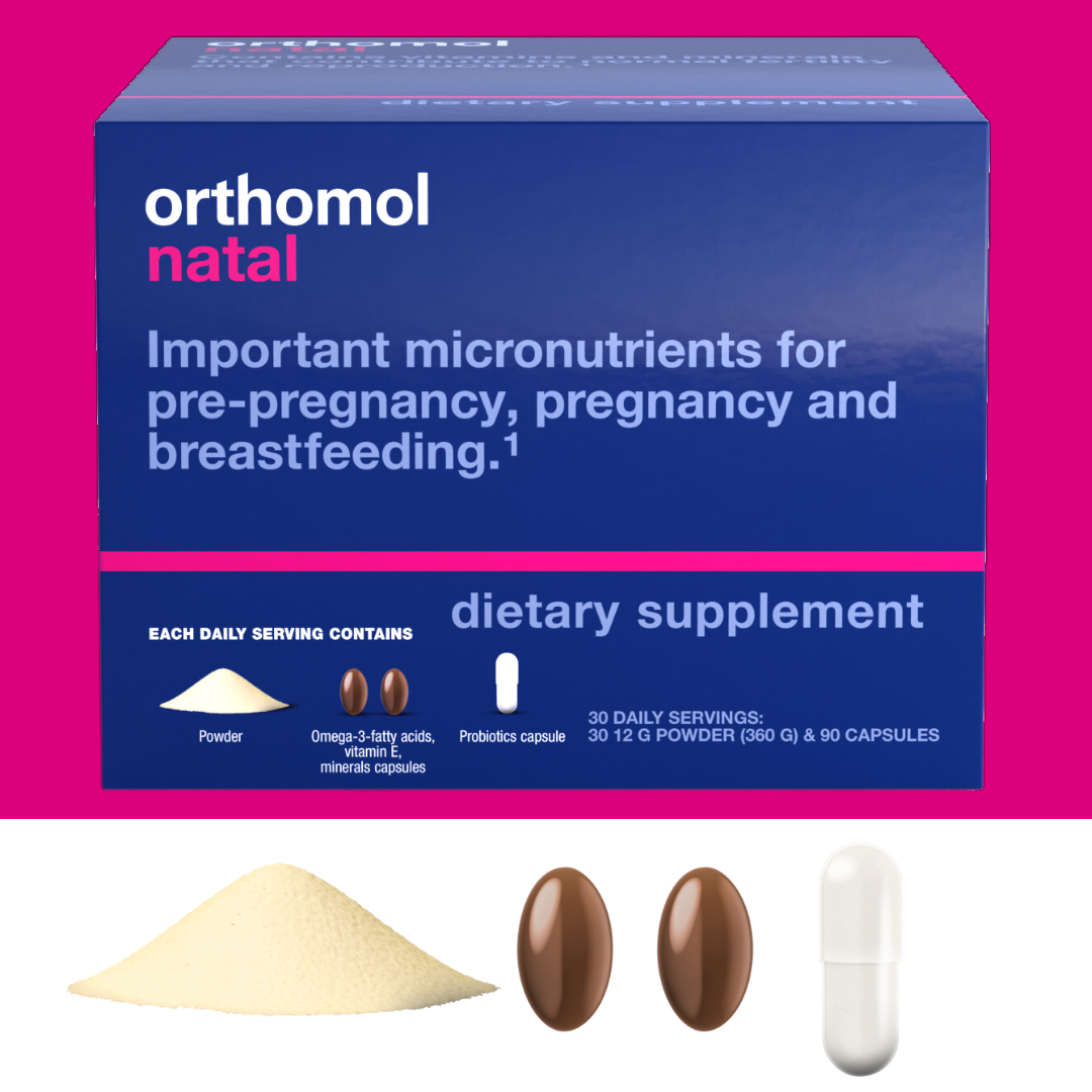 Orthomol Natal – Powder Packs | 30-Day Advanced Prenatal & Postnatal Supplement with DHA, Folic Acid & Essential Daily Micronutrients