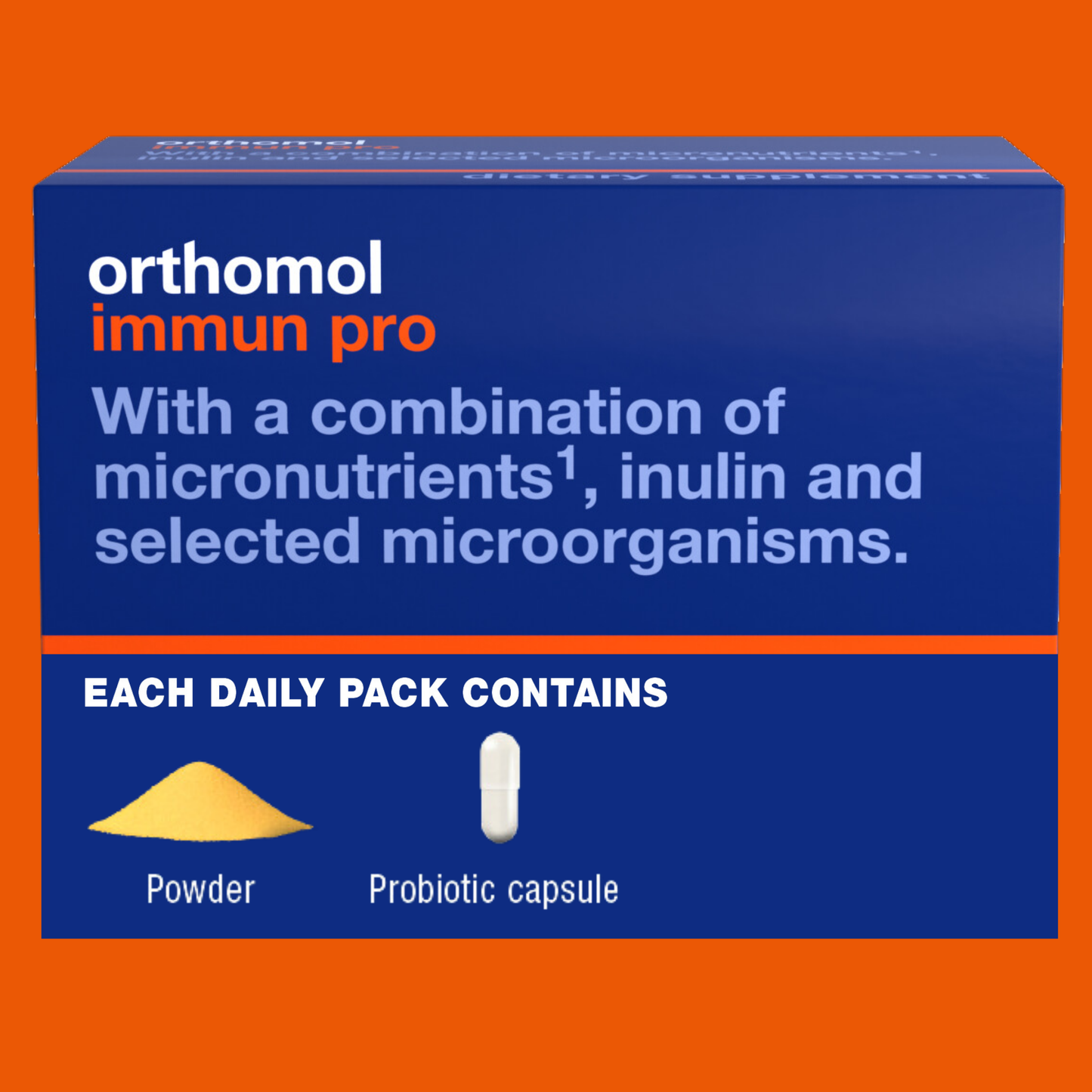 Orthomol Immun Pro – Probiotic & Powder | 30-Day Supply of Advance Immune Defense Supplements with Essential Micronutrients