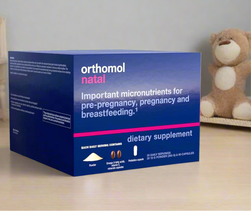 Orthomol Natal – Powder Packs | 30-Day Advanced Prenatal & Postnatal Supplement with DHA, Folic Acid & Essential Daily Micronutrients