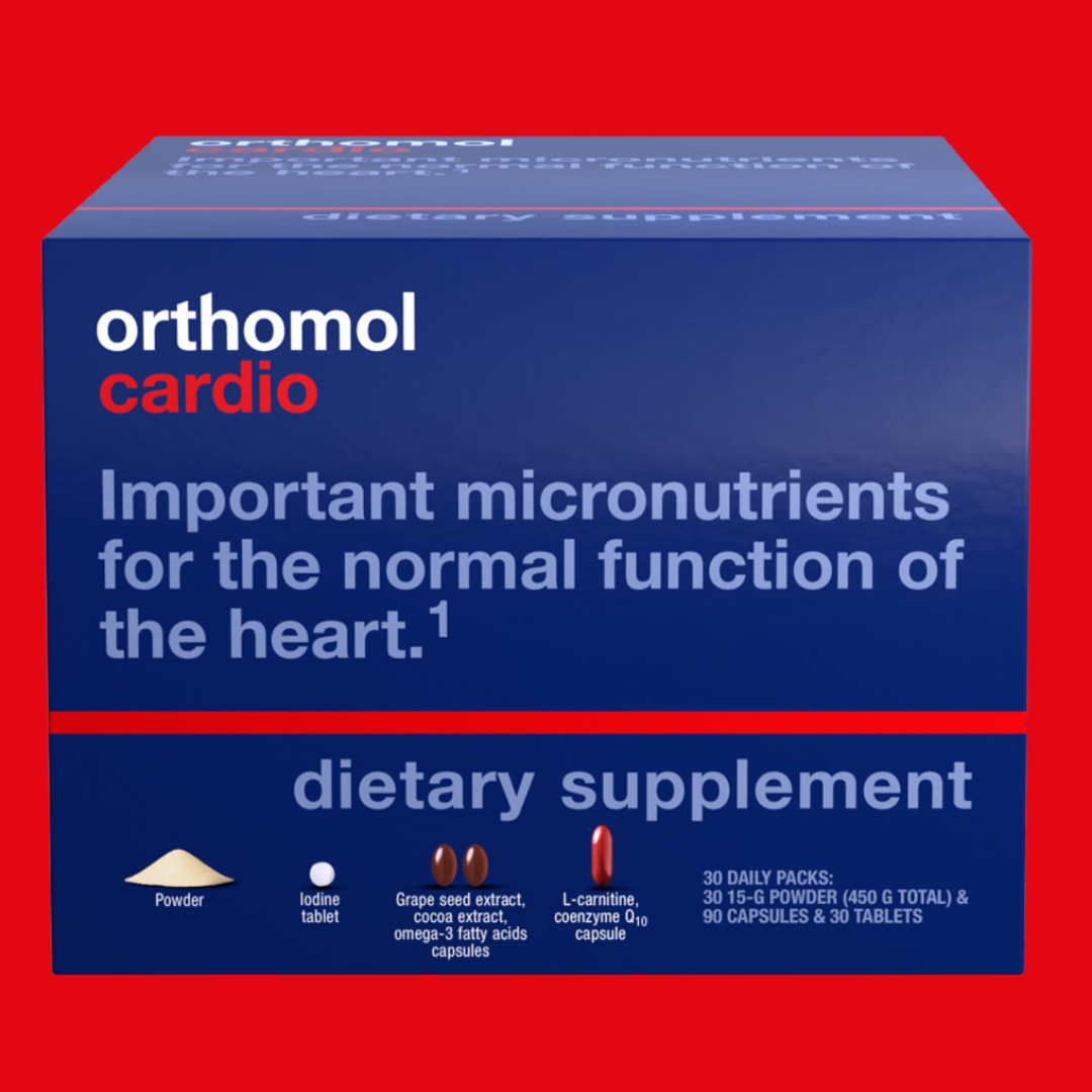 Orthomol Cardio, 30-Day Supply, Comprehensive Supplement for Cardiovascular Health with Essential Nutrients for Circulatory System Support