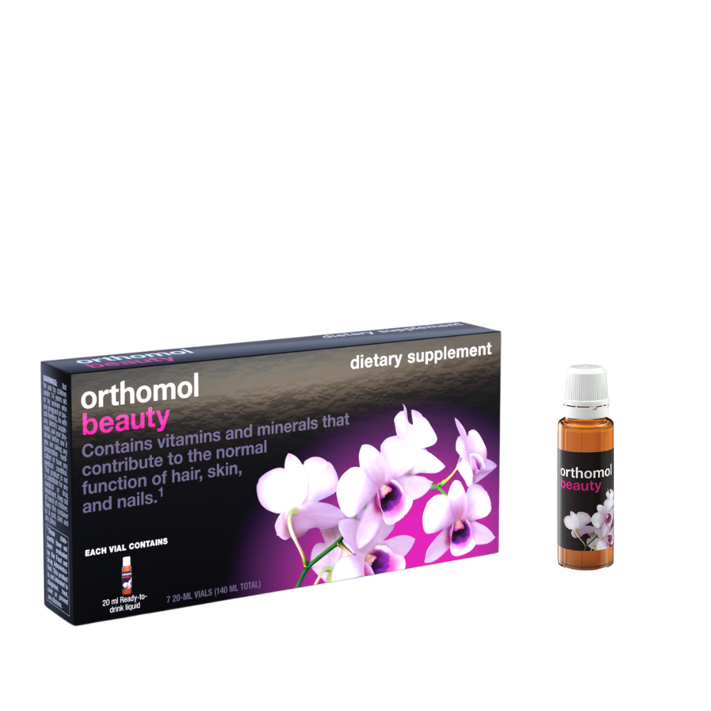 Orthomol Beauty, Women's Beauty Supplement, 7-Day Supply, Supports Hair, Skin, and Nail Health, Collagen Supplement with Coenzyme Q10