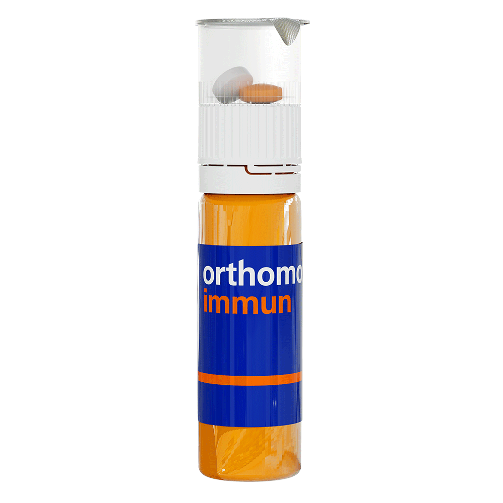 Orthomol Immun Vial, Daily Liquid Immune Support Supplement, 30-Day Supply, Includes Vitamins A, B, C, D, E, Zinc & Iodine, Premium Formula for Enhanced Immune Defense