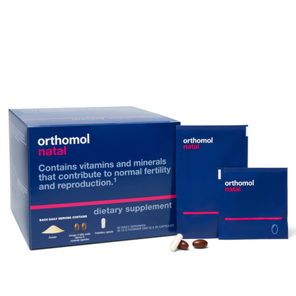Orthomol Natal – Powder Packs | 30-Day Advanced Prenatal & Postnatal Supplement with DHA, Folic Acid & Essential Daily Micronutrients