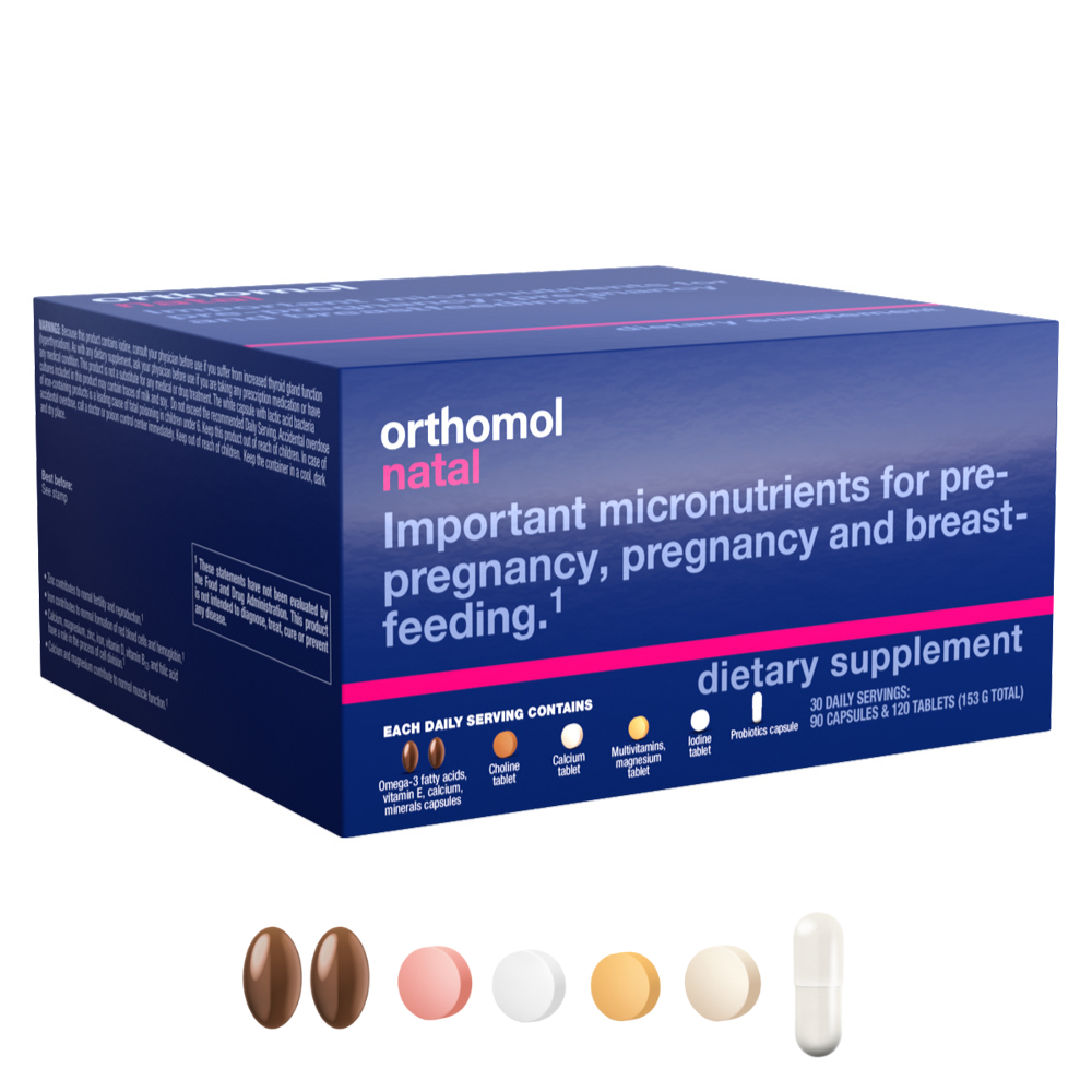 Orthomol Natal – Tablet & Capsule Packs | 30-Day Premium Prenatal & Postnatal Supplement with DHA, Folic Acid & Essential Daily Micronutrients