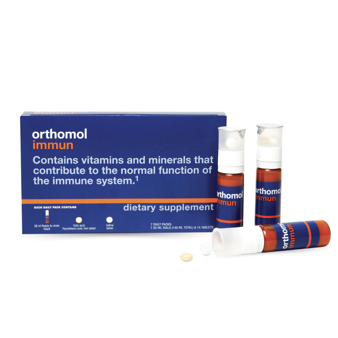 Orthomol Immun – Liquid Vials | 7-Day Supply, Immune Support Supplement with Vitamins A-E, Zinc & Selenium