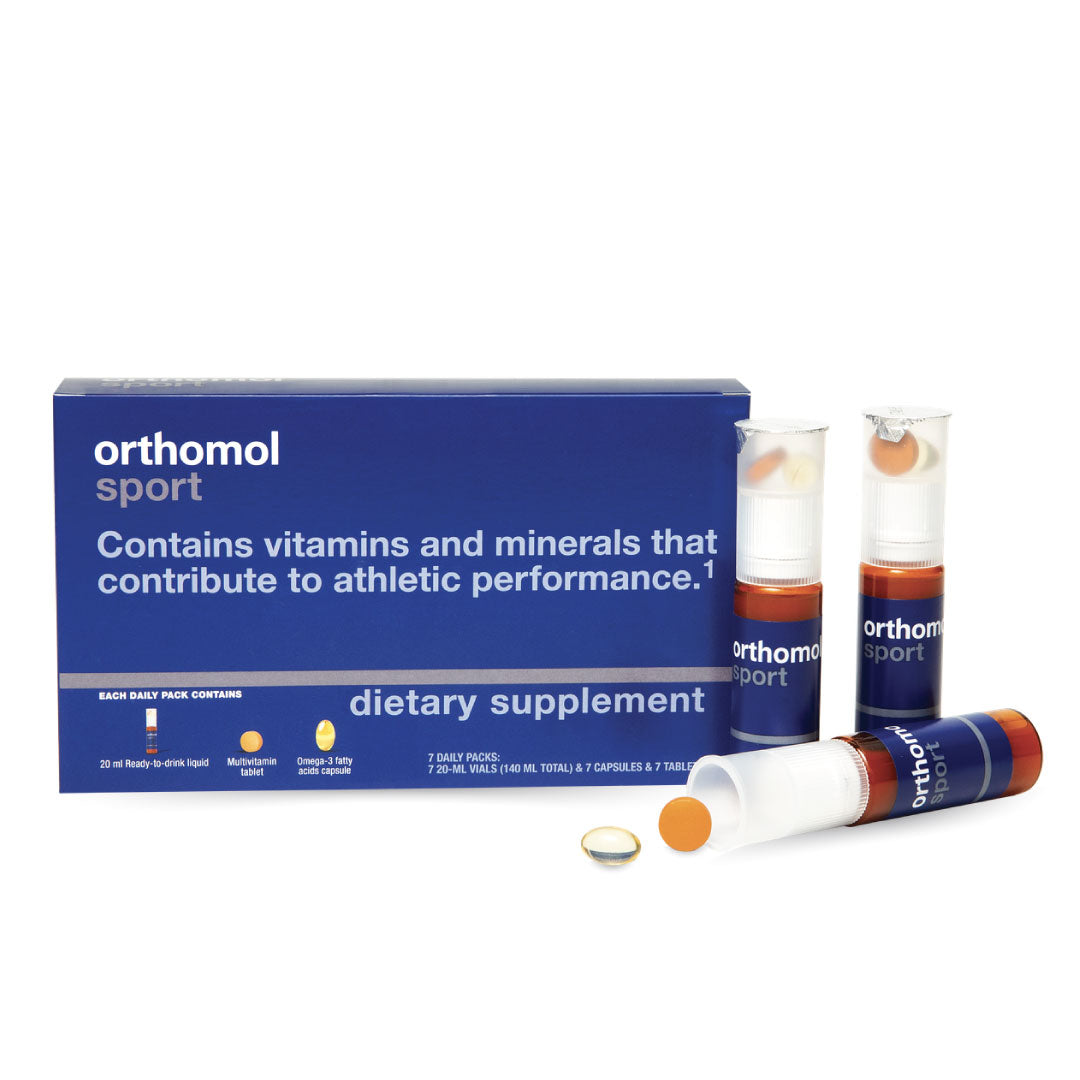 Orthomol Sport – 7-Day Supply | Advanced Sports Nutrition with Essential Vitamins, Minerals, Omega-3, Coenzyme Q10 & L-Carnitine for Performance, Endurance & Recovery