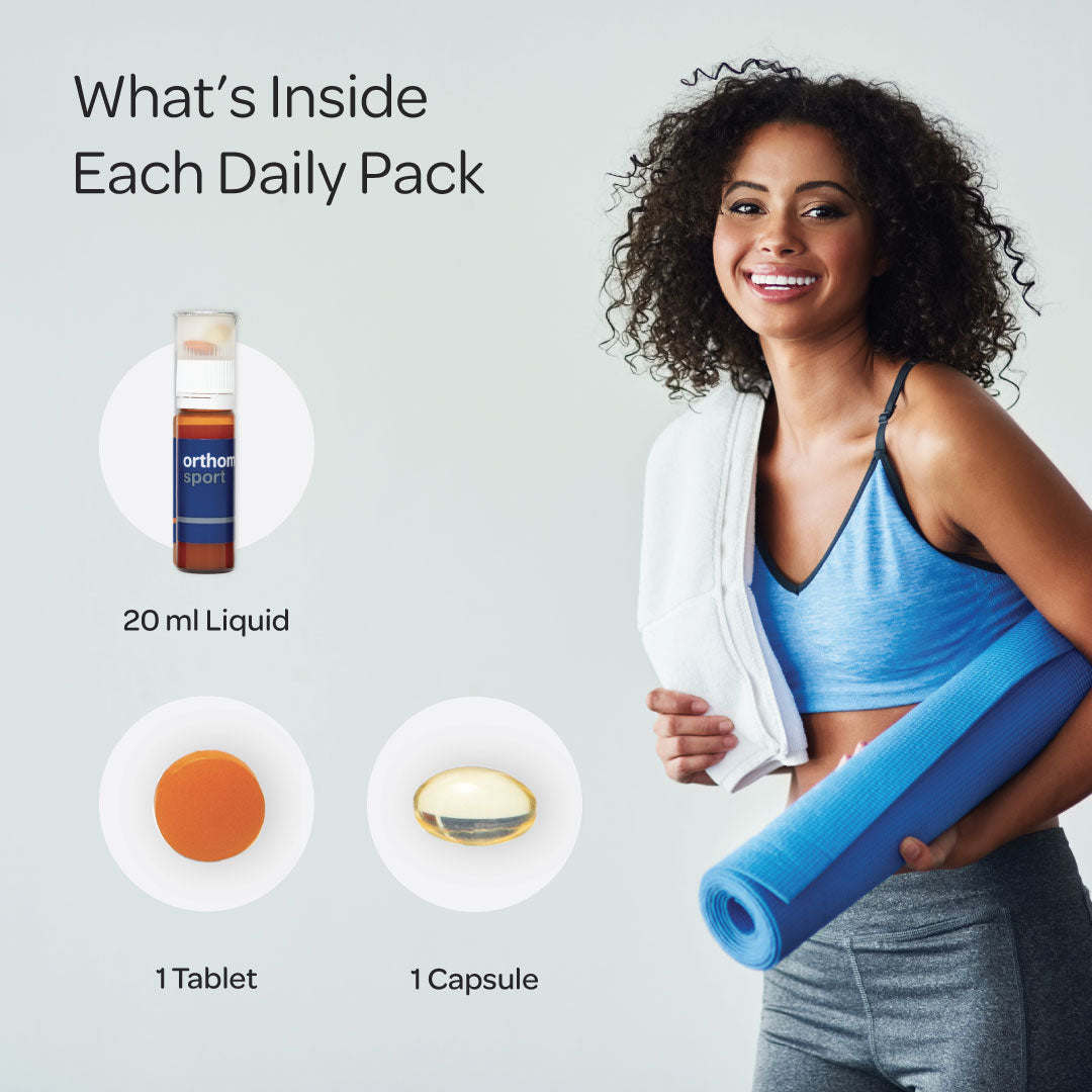 Orthomol Sport – 7-Day Supply | Advanced Sports Nutrition with Essential Vitamins, Minerals, Omega-3, Coenzyme Q10 & L-Carnitine for Performance, Endurance & Recovery