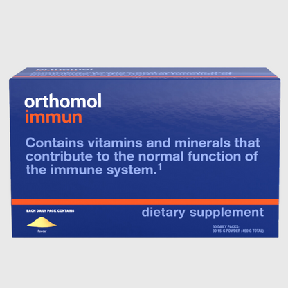 Orthomol Immun Powder – 30 Daily Packs | Immune Support Supplement with Essential Micronutrients, Vitamins A-E, Zinc & Selenium