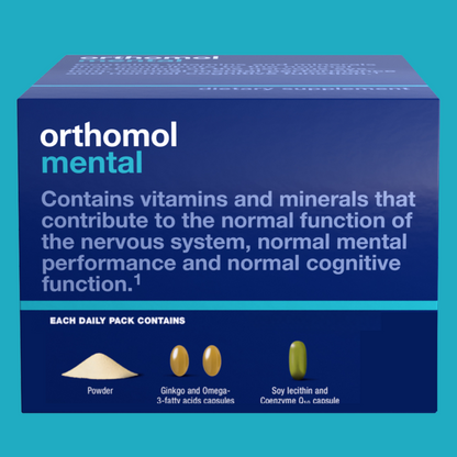 Orthomol Mental, 30-Day Supply, Premium Cognitive Support Supplement with Essential Brain Nutrients for Enhanced Focus & Energy