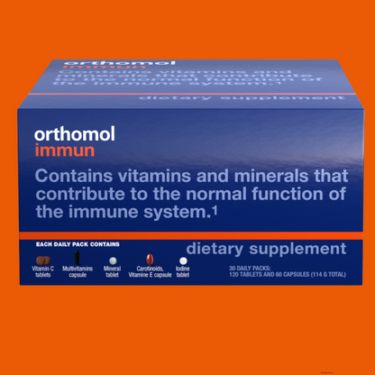 Orthomol Immun Tablets & Capsules, Immune Support Supplement, 30-Day Supply, with Vitamins A, B, C, D, E, Zinc & Selenium – Premium Immune Defense Formula