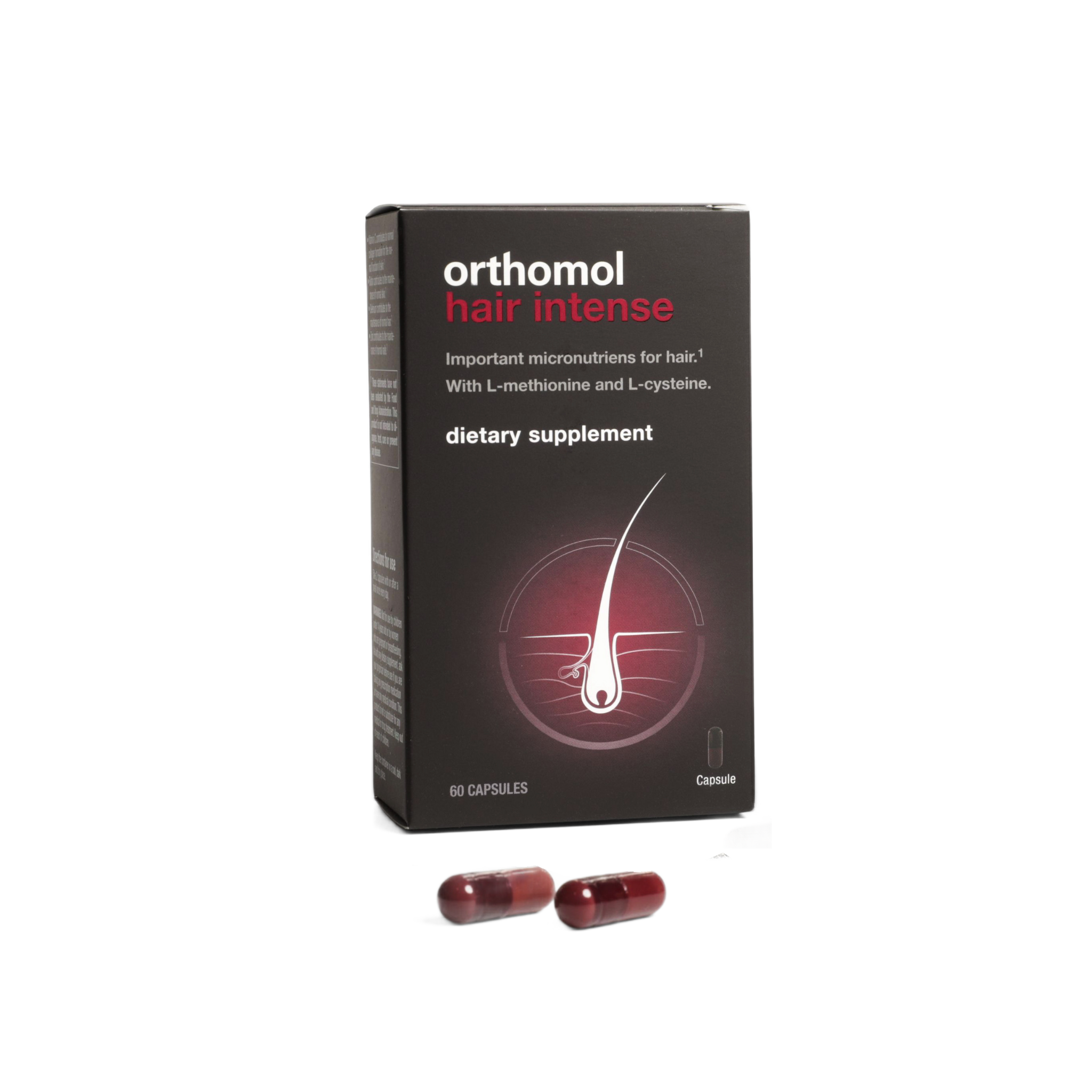 Orthomol Hair Intense — Hair Growth Support with Patented Ingredients | Capsules | 30-Day Supply