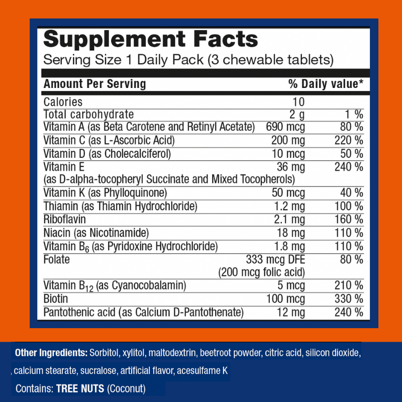 Orthomol Immun Junior C Plus – 30-Day Supply | Children's Chewable Immune Support in Tangerine Flavor