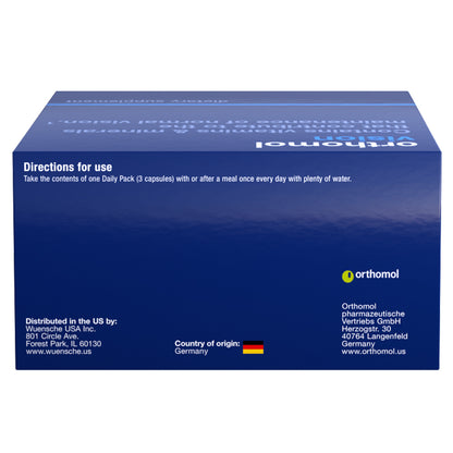 Orthomol Vision, 30-Day Supply, Comprehensive Eye Health Supplement with Micronutrients to Support Vision & Eye Wellness