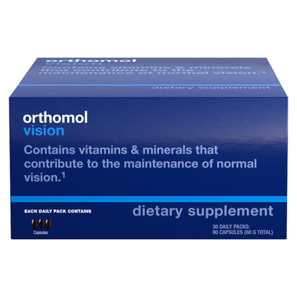 Orthomol Vision, 30-Day Supply, Comprehensive Eye Health Supplement with Micronutrients to Support Vision & Eye Wellness