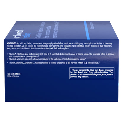Orthomol Vision, 30-Day Supply, Comprehensive Eye Health Supplement with Micronutrients to Support Vision & Eye Wellness