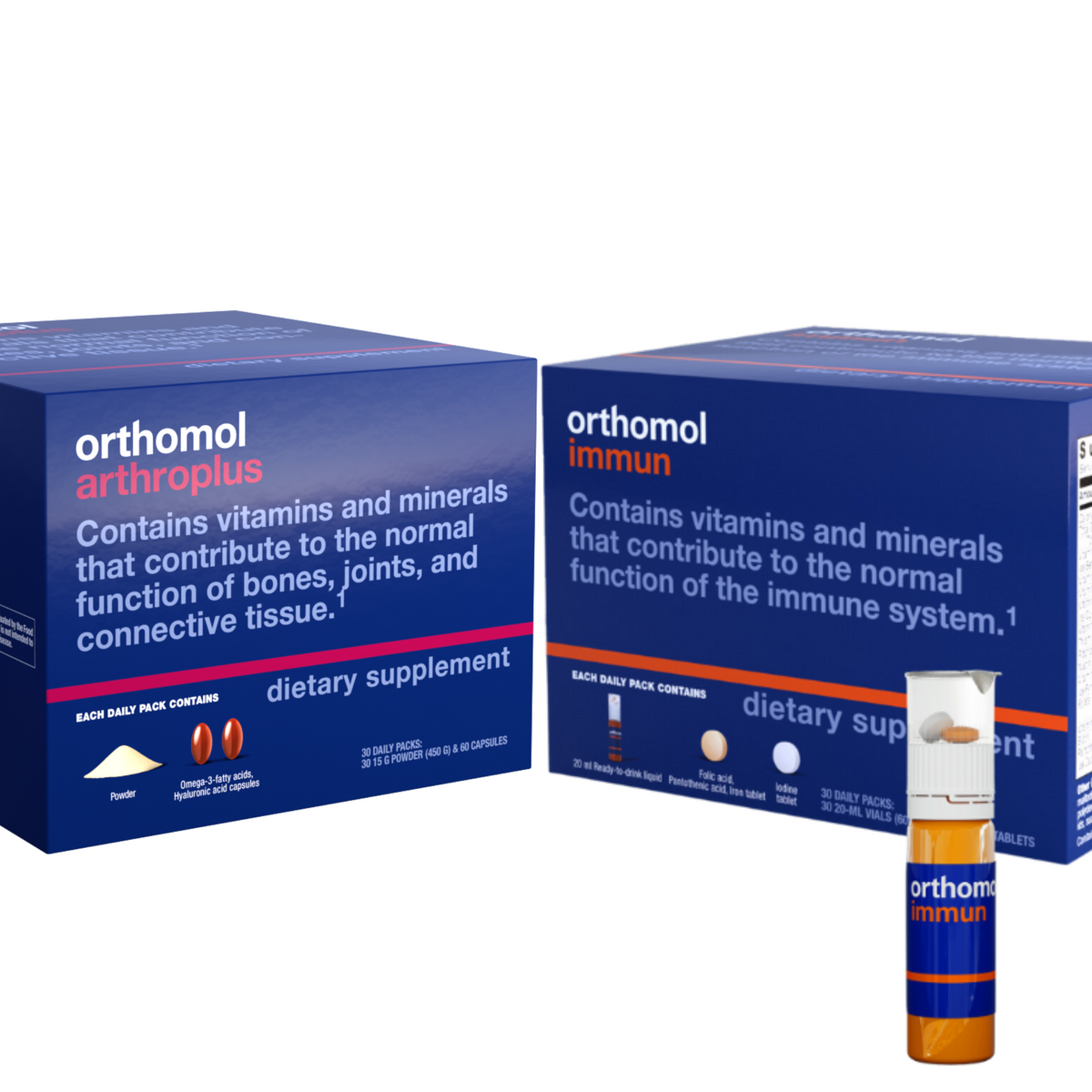 Orthomol Immune & Joint Support Bundle | 30-Day Supply for Bone