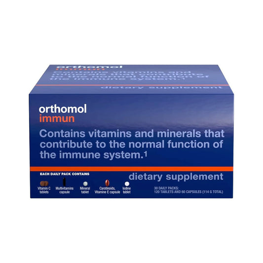 Orthomol Immun Tablet and Capsule, Immune Support Supplement, 30-Day Supply