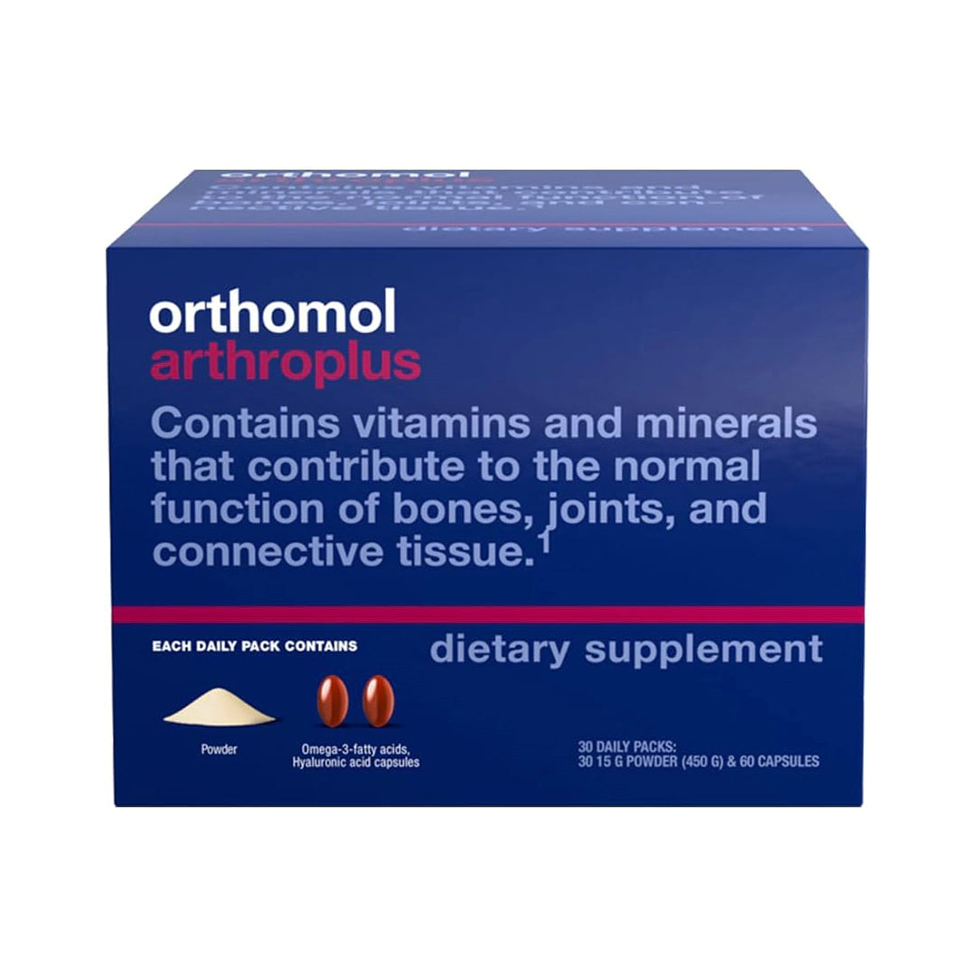 Orthomol Arthroplus, 30-Day Supply, Bone & Joint Health Supplement, Collagen Hydrolysate, Glucosamine Sulfate, Chondroitin Sulfate