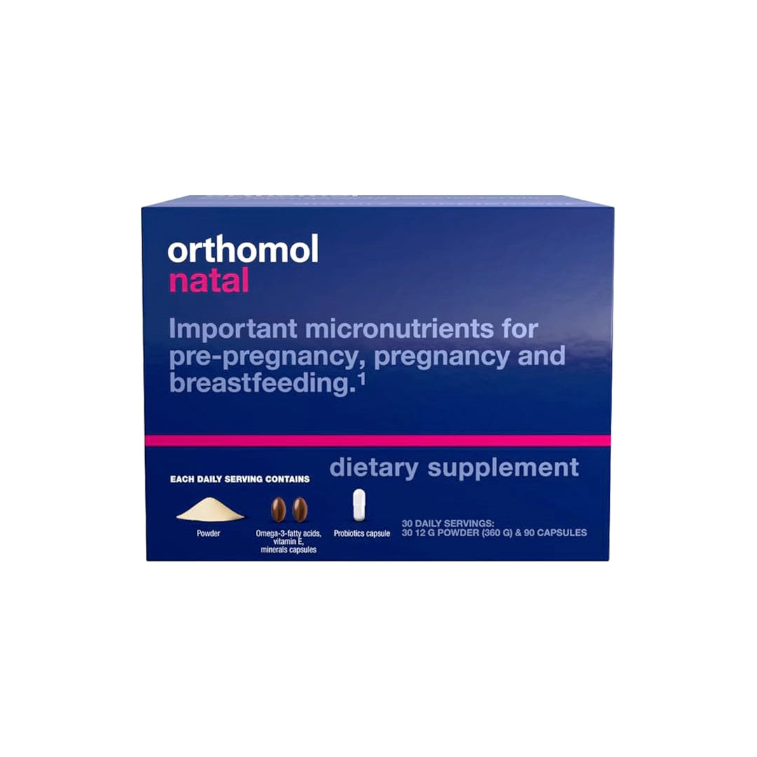 Orthomol Natal, Prenatal Nutritional Support for Fertility, Pregnancy and Lactation, Comprehensive Vitamins, Minerals & Essential Nutrients, 30-Day Supply