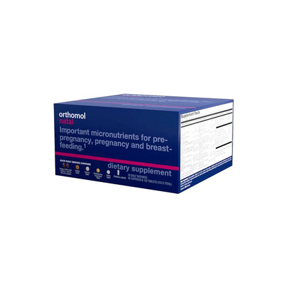 Orthomol Natal, Natal Supplement, Supports Health for Pre-Pregnancy, Pregnancy, and Breastfeeding, Tablets and Capsule Supplement, 30-Day Supply