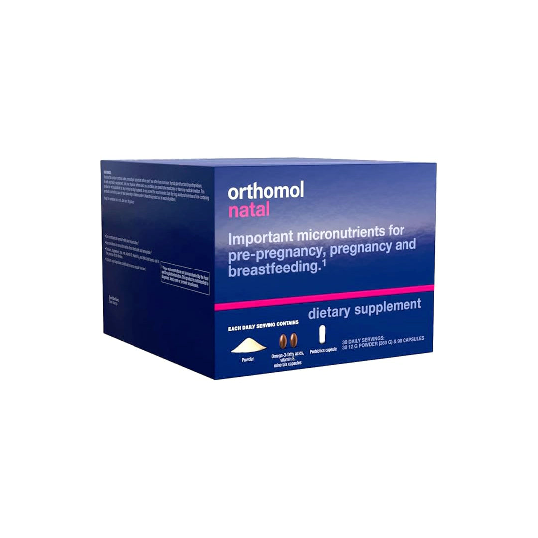 Orthomol Natal, Prenatal Nutritional Support for Fertility, Pregnancy and Lactation, Comprehensive Vitamins, Minerals & Essential Nutrients, 30-Day Supply