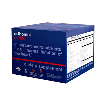 Orthomol Cardio, 30-Day Supply, Comprehensive Supplement for Cardiovascular Health with Essential Nutrients for Circulatory System Support