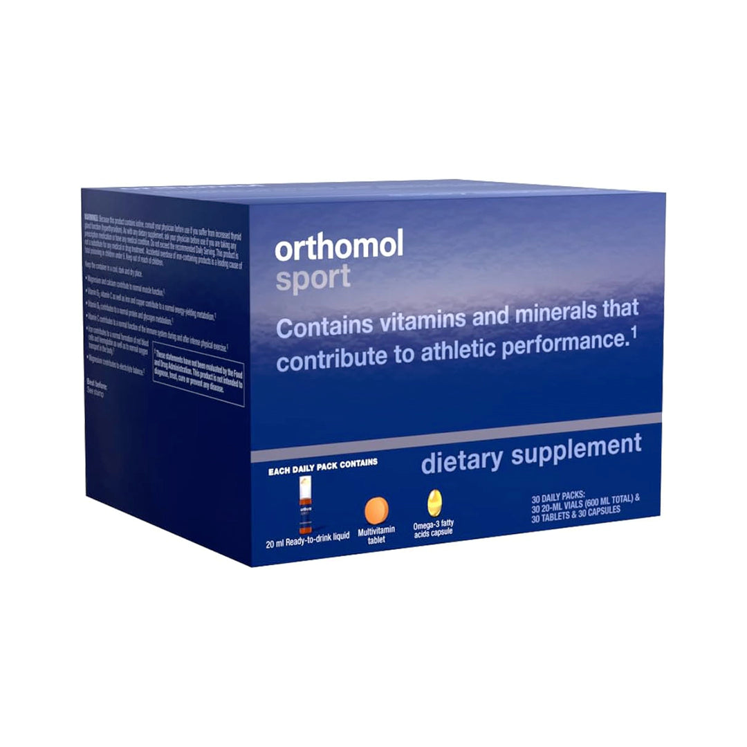 Orthomol Sport, 30-Day Supply, Premium Sports Nutrition Supplement with Vitamins A, B, C, D, E, Zinc, Iodine, Coenzyme Q10, L-Carnitine, Omega-3, and Essential Minerals for Optimal Performance