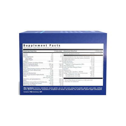 Orthomol Mental, 30-Day Supply, Premium Cognitive Support Supplement with Essential Brain Nutrients for Enhanced Focus & Energy