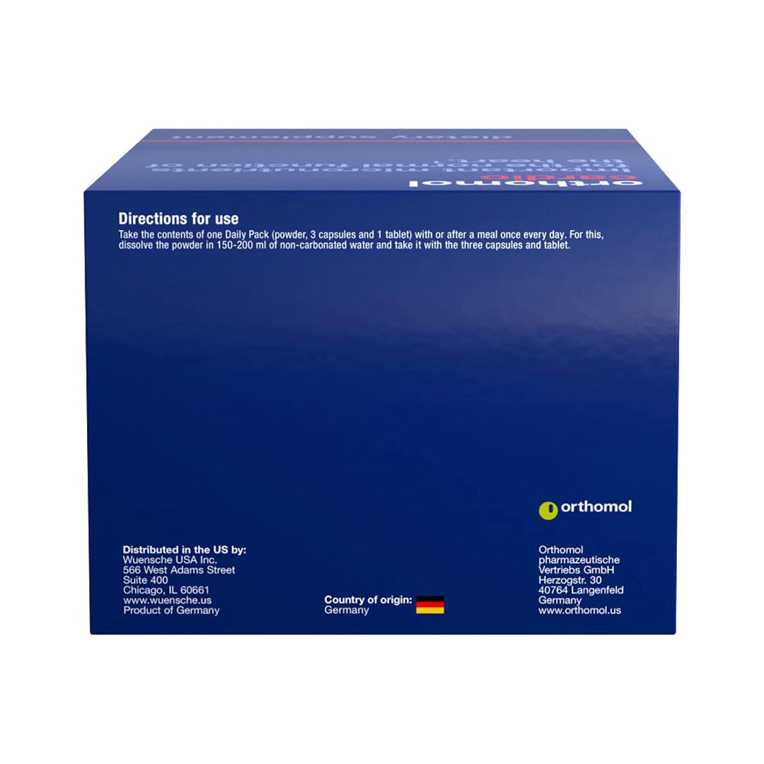 Orthomol Cardio, 30-Day Supply, Comprehensive Supplement for Cardiovascular Health with Essential Nutrients for Circulatory System Support