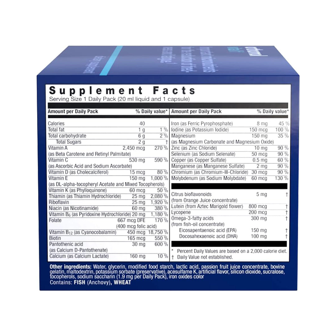 Orthomol Vital F Vial, Daily Liquid Multivitamin for Women, 30-Day Supply, Boosts Energy, Reduces Fatigue & Supports Overall Well-being, Includes Vitamins A, B, C, D, E, K, Calcium, Iodine & Omega-3